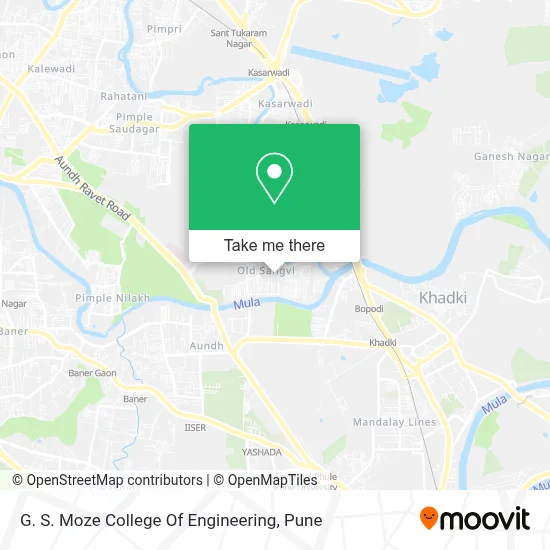 G. S. Moze College Of Engineering map