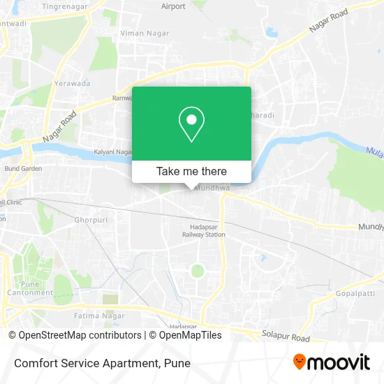 Comfort Service Apartment map