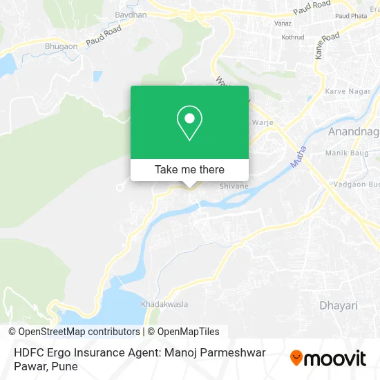 HDFC Ergo Insurance Agent: Manoj Parmeshwar Pawar map