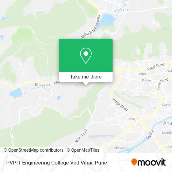 PVPIT Engineering College Ved Vihar map