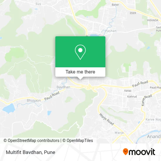 Multifit Bavdhan map