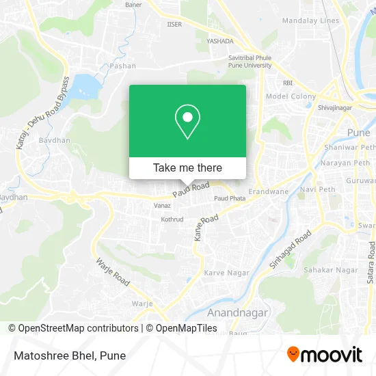 Matoshree Bhel map