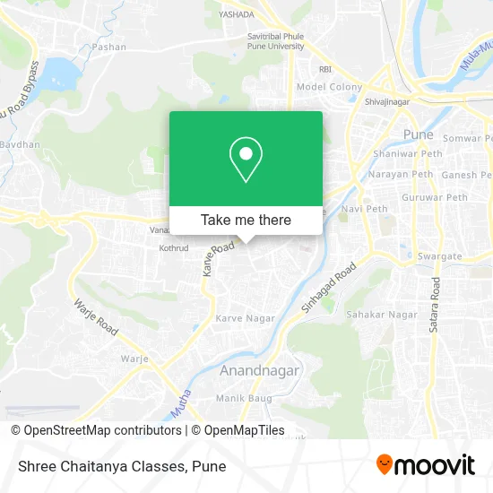 Shree Chaitanya Classes map