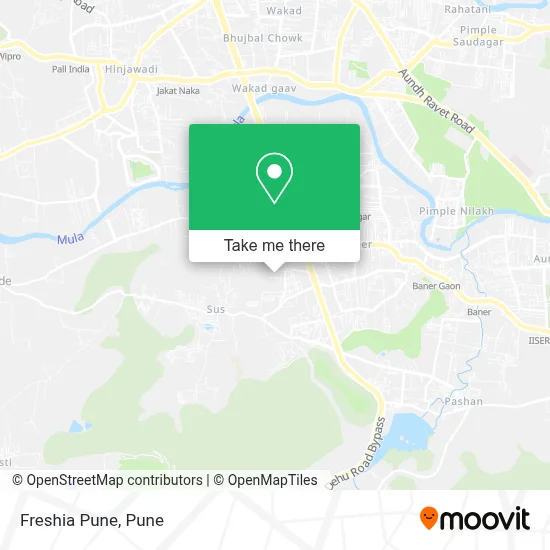 Freshia Pune map