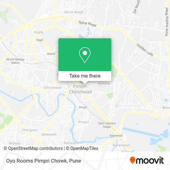 Oyo Rooms Pimpri Chowk map