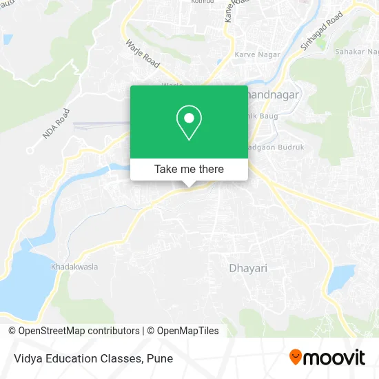 Vidya Education Classes map