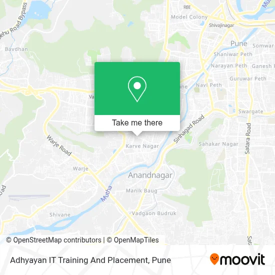 Adhyayan IT Training And Placement map