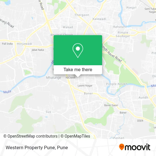 Western Property Pune map