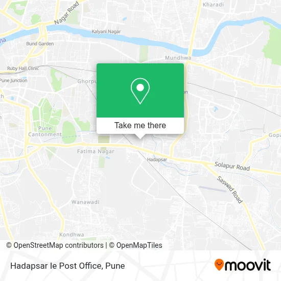 Hadapsar Ie Post Office map