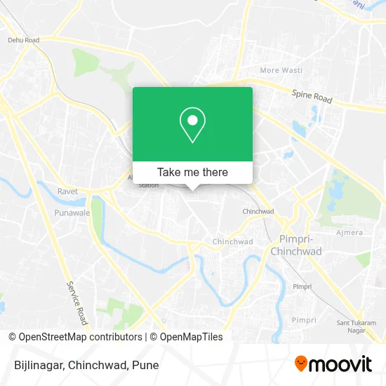 Bijlinagar, Chinchwad map