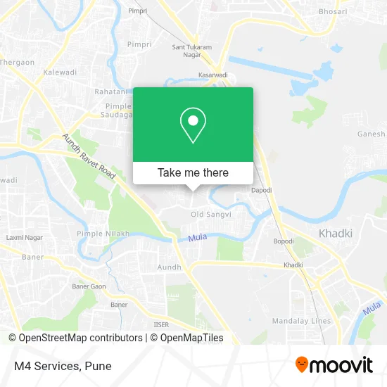 M4 Services map
