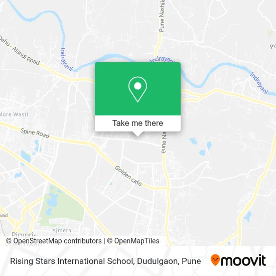 Rising Stars International School, Dudulgaon map