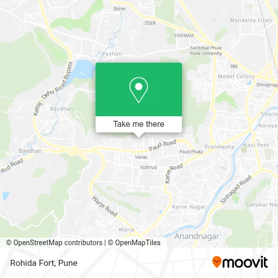 Rohida Fort map
