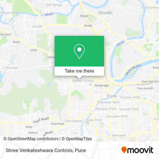 Shree Venkateshwara Controls map