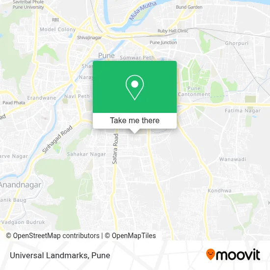 Universal Landmarks map