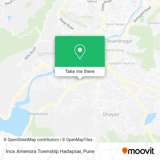 Inox Amenora Township Hadapsar map