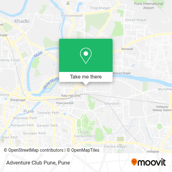Adventure Club Pune map