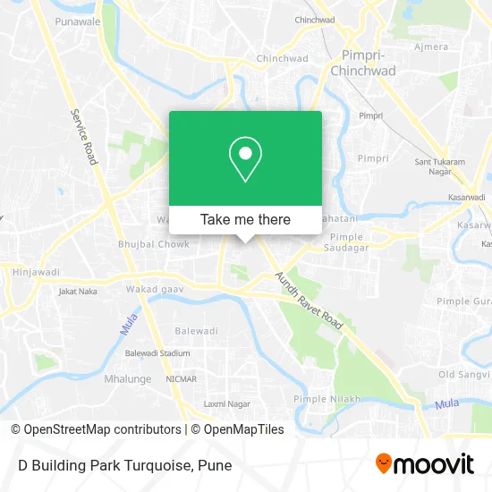 D Building Park Turquoise map