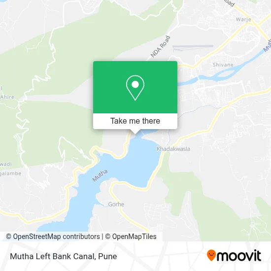 Mutha Left Bank Canal map