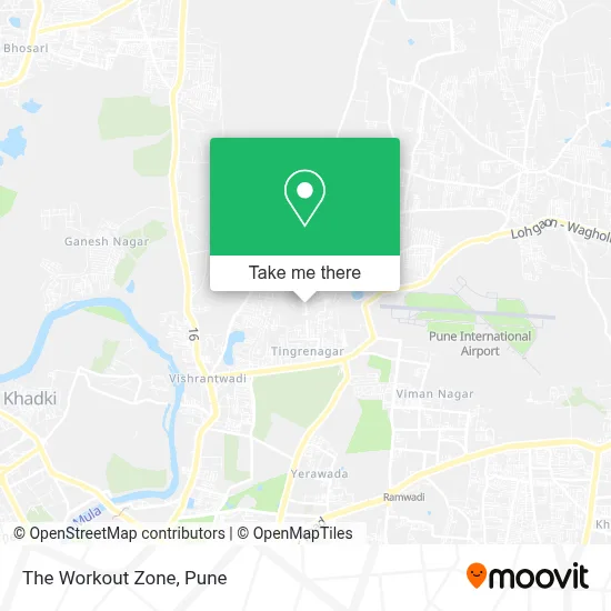 The Workout Zone map