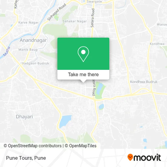 Pune Tours map