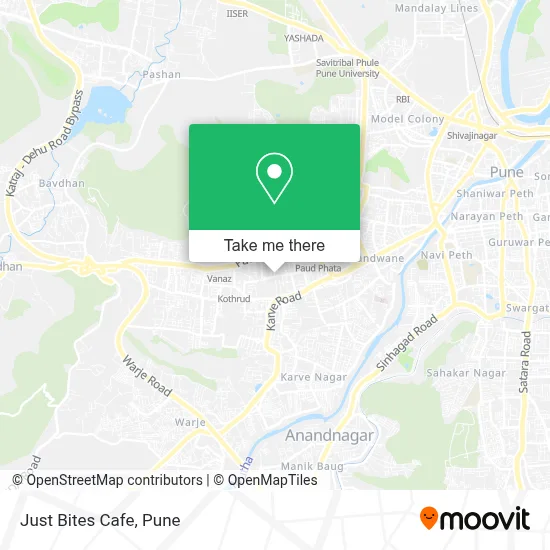 Just Bites Cafe map