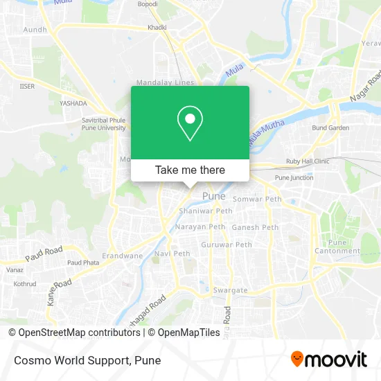 Cosmo World Support map