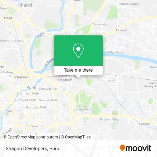 Shagun Developers map