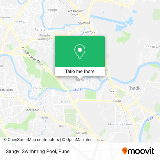 Sangvi Swimming Pool map