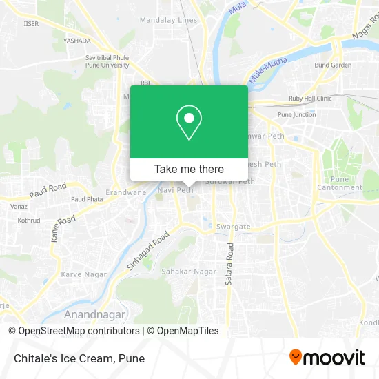 Chitale's Ice Cream map