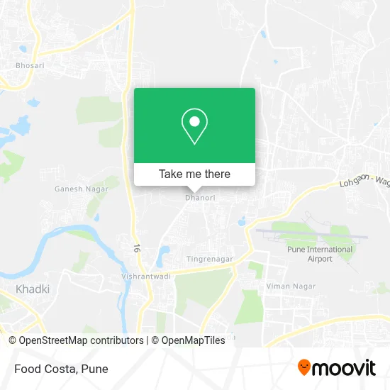 Food Costa map