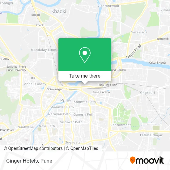 Ginger Hotels map