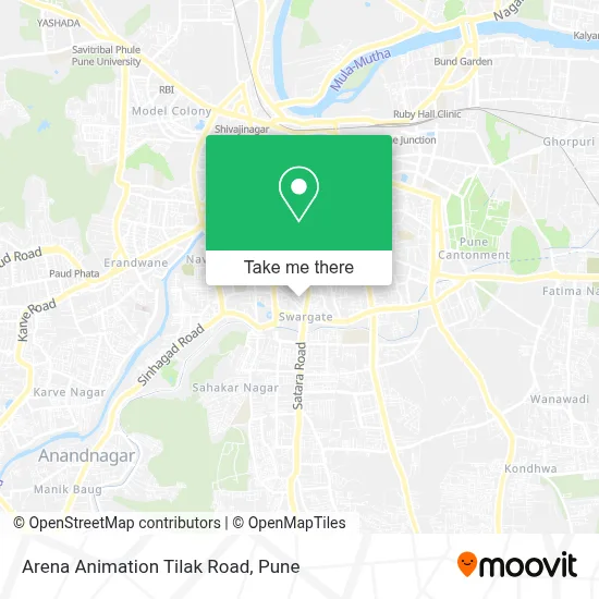 Arena Animation Tilak Road map