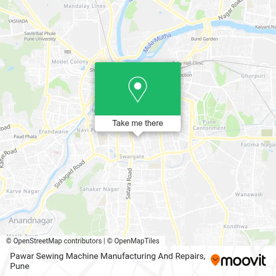 Pawar Sewing Machine Manufacturing And Repairs map