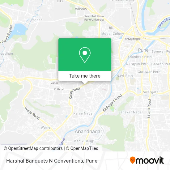 Harshal Banquets N Conventions map