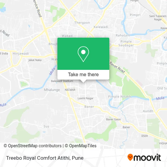 Treebo Royal Comfort Atithi map