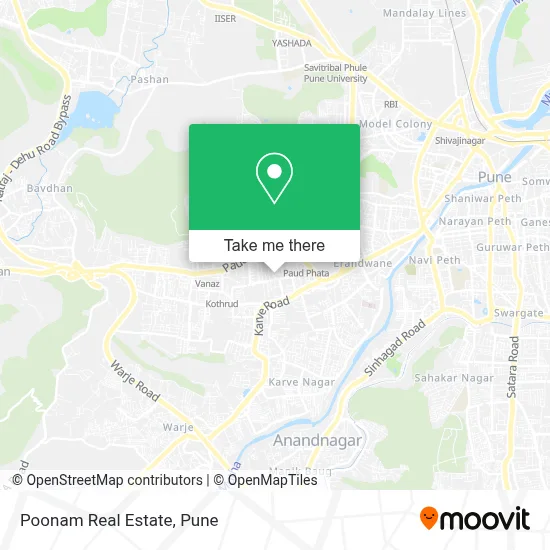 Poonam Real Estate map