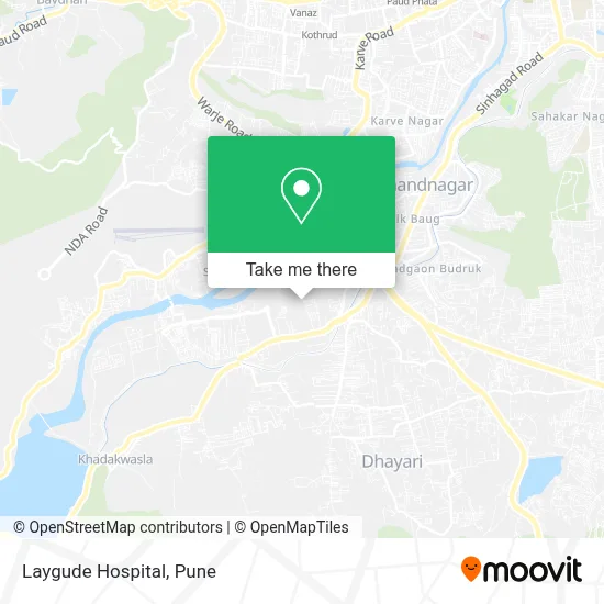 Laygude Hospital map