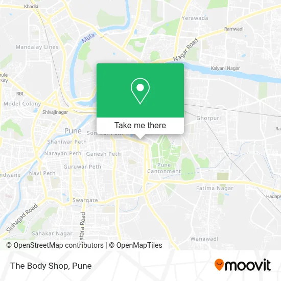 The Body Shop map