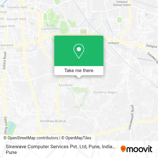 Sinewave Computer Services Pvt. Ltd, Pune, India. map
