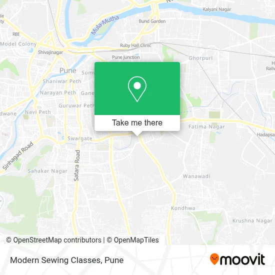 Modern Sewing Classes map