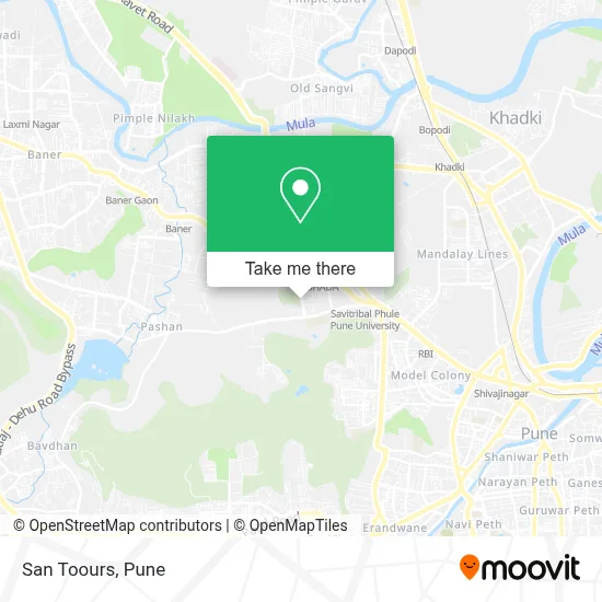 San Toours map