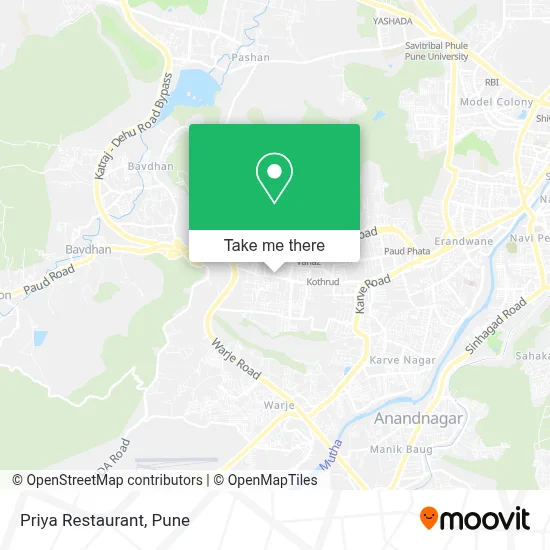 Priya Restaurant map