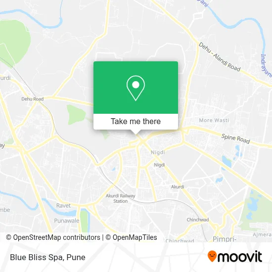 Blue Bliss Spa map