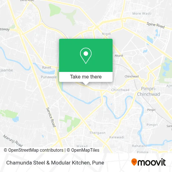 Chamunda Steel & Modular Kitchen map