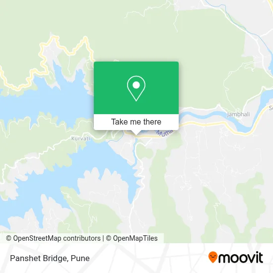 Panshet Bridge map
