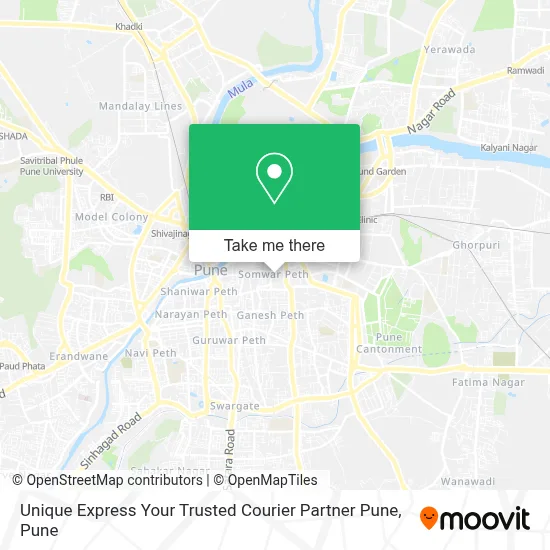 Unique Express Your Trusted Courier Partner Pune map