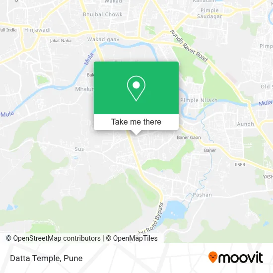 Datta Temple map