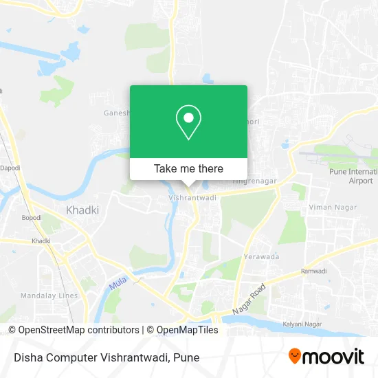 Disha Computer  Vishrantwadi map