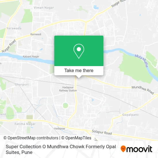 Super Collection O Mundhwa Chowk Formerly Opal Suites map